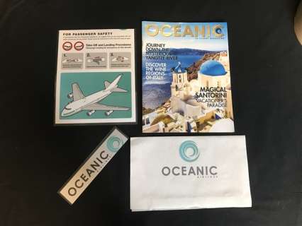 Lot 17 - Downsizing (2017) - Oceanic Air Magazine Airplane Instructions etc