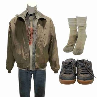 Y2K Eli (Jaeden Martell) Screen Worn Zip-Front Jacket, Short Sleeve, Button-Front Shirt, Short Sleeve Shirt, Zip-Front Pants, Socks & Lace-Up Shoes Ch 2c-2c1 Sc 70-74 | VIP Fan Auctions