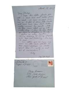 Lot 15 - The Upside Phillip (Bryan Cranston) Letter from Lily Movie Props