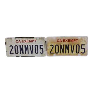 Novocaine Nate (Jack Quaid) Screen Used 20NMV05 License Plate Set | VIP Fan Auctions