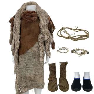 Materialists Child 3 Sophia Screen Worn Poncho, Skirt, Stole, Belt, (2) Bracelets, Shoe Wrapped & Water Shoes Ch 1 | VIP Fan Auctions