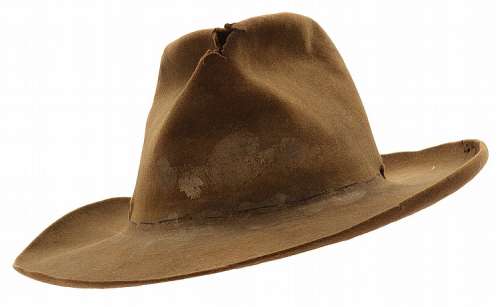 Lot 620 - Jeff Bridges hero screen-worn "Rooster Cogburn" hat from True Grit