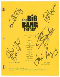 The Big Bang Theory Cast-signed Script | RR Auction