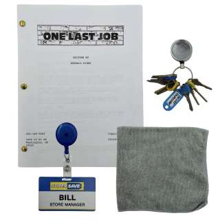 Poker Face Season 2 Bill Jackson (Corey Hawkins) Screen Used Towel, Key Ring, Script One Last Job & Name Tag Ep 207 | VIP Fan Auctions
