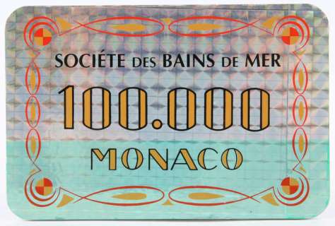 James Bond: GoldenEye (1995), Original Production Societe Des Bains De Mer 100.000 francs Casino… | Ewbank’s