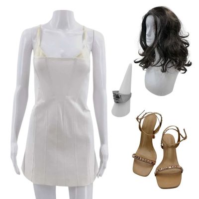 Lot 8: Play Dirty Zen Screen Worn Stunt Double Cocktail Dress, Ring, Wig & Heels Ch 6 Sc 85 | VIP Fan Auctions
