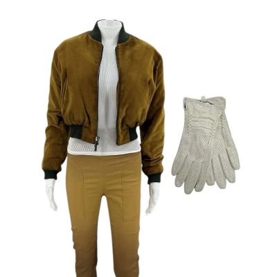Lot #39: Play Dirty Zen Production Worn Jacket, Blouse, Pants & Gloves