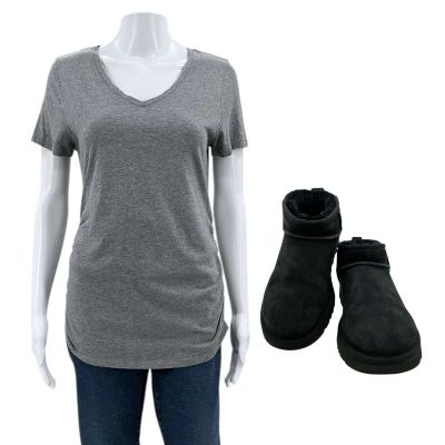 Lot 14: Mythic Quest Poppy Li (Charlotte Nicdao) Screen Worn T-Shirt, Jeans & Booties Ch 1 Sc Multiple Ep 410 | VIP Fan Auctions