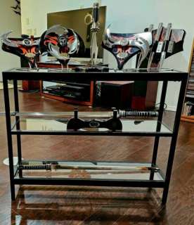 Blade All 5 Movie Glaives 2X Swords, 2x Stands, 2X Scabbards, 2 Trinity Jackets | eBay US (Buy It Now)