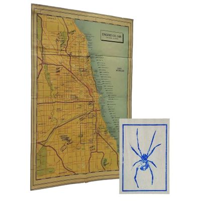 Power Book IV Force Tommy (Joseph Sikora) Screen Used Chicago Map & Stamped Spider Card Ep 103, 104 | VIP Fan Auctions