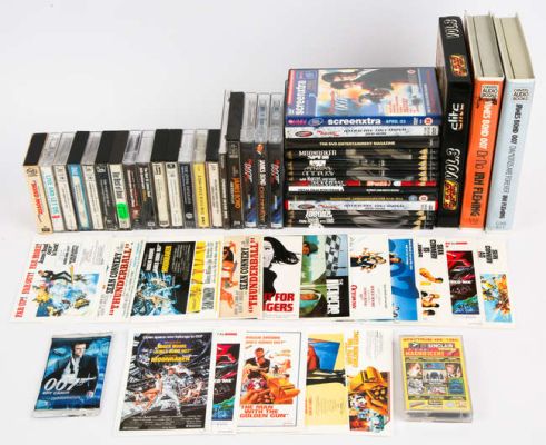 James Bond 007 - a quantity of Bond theme tunes and cassette albums, a quantity of DVD’s, various… | Ewbank’s