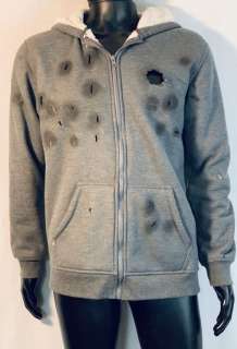 Lot 218 - Luke Cage (2016–2018) - Luke Cage (Mike Colter) Signature Bullet Ridden Hoodie