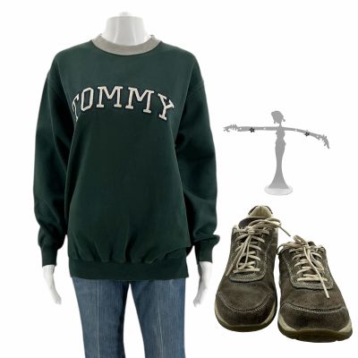 Lot 38: The Drama Young Emma Screen Worn Sweater, Pants, Earrings & Tennis Shoes Ch 11 Sc 58,59 | VIP Fan Auctions
