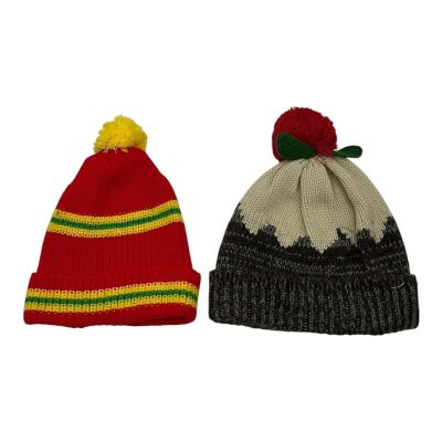 Lot 5: The Sheep Detectives Beth Pennock Screen Used (2) Bobble Hat Set | VIP Fan Auctions