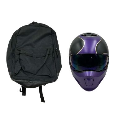 Lot 73: Is God Is Ezekiel Screen Used Prop Helmet & Backpack | VIP Fan Auctions