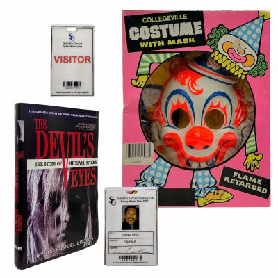 Halloween (2007) Screen Used Clown Costume, The Devils Eyes Book, ID & Badge | VIP Fan Auctions