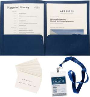 Succession (HBO® Original, 2018-2023) Kieran Culkin "Roman Roy" Argestes Note Cards, Badge, and Itinerary from Season ...