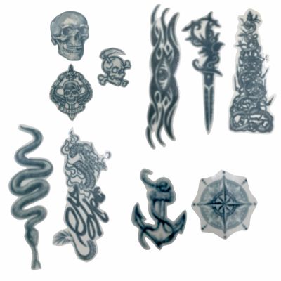 Lot 15: Tony Sal Production Used (10) Tattoos | VIP Fan Auctions