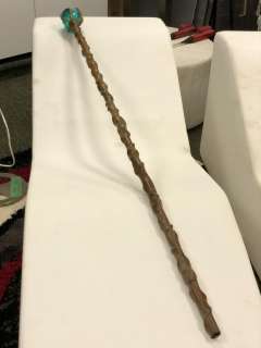 Blue orb w/ gold shaft sorcerers staff Approx 64" (From the superhero show) | Direct Liquidation