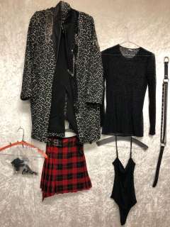 "Superhero Show - Season 6 Ep. 7" - #101 Hero - Complete Punk outfit - includes All Saints Leopard w | Direct Liquidation