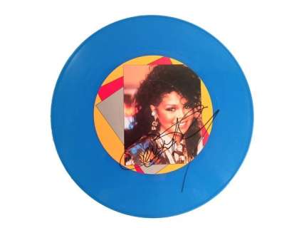 Janet Jackson Autographed When I Think of You Album | Premiere Props