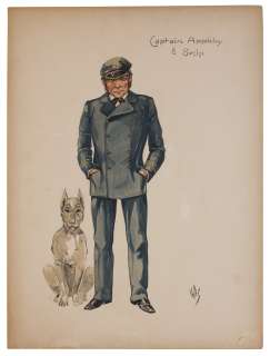 Oscar Winning Costume Designer, Arlington Valles Original Sketch | Nate Sanders