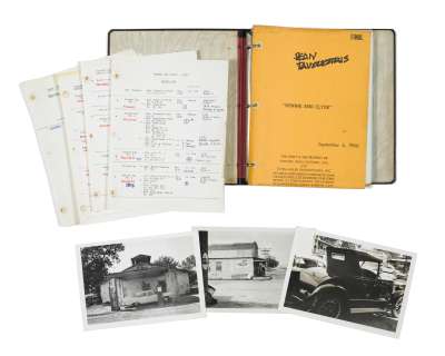 A production designer’s screenplay and archive from Bonnie and Clyde | Bonhams
