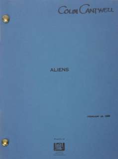 Lot 504 - ALIENS ORIGINAL FIRST DRAFT SCREENPLAY