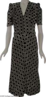 Barbra Streisand Costume Dress. A geometric pattern dress worn by the diva in the 1983 romantic drama "The Way We Were." Str... | Heritage