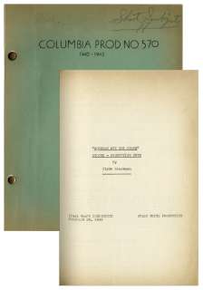 Moe Howard‘s Personally Owned Three Stooges‘ Columbia Pictures Script for Their 1943 Film, ‘‘I Can Hardly Wait‘‘