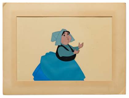 Disney Animation Screen-Used Cel from ’’Sleeping Beauty’’ of Fairy Godmother Merryweather | Nate Sanders