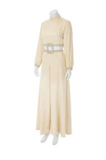 Lot 403 - PEYTON LIST/ JANE STERLING MAD MEN TRAVILLA JUMPSUIT AND EARRINGS