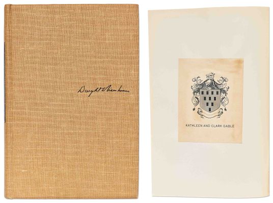 Clark Gable’s Personally Owned Copy of Dwight Eisenhower’s WWII Memoir, ’’Crusade in Europe’’ -- As an Aerial Gunner, Gable Flew Five Combat Missions Over Germany During the War | Nate Sanders