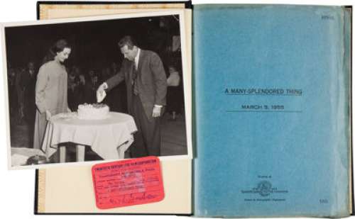 A William Holden Script from "Love Is a Many-Splendored Thing" Plus Related Items, 1955. (Total: 3 Items) | Heritage