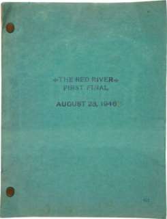 A Script from "Red River."