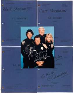 A Richard Herd Group of Scripts from "T.J. Hooker."
