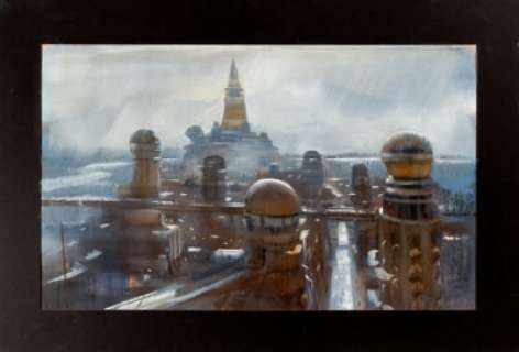 Star Trek Concept Oil Painting of "Alien City Concept Art 2" (Paramount, 2000). | Heritage