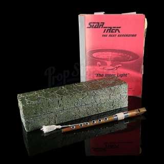 STAR TREK: THE NEXT GENERATION (T.V. SERIES, 1987-1994) - Lot 242 - Jean-Luc Picard‘s (Patrick Stewart) Ressikan Flute, Box and Costume Continuity Script