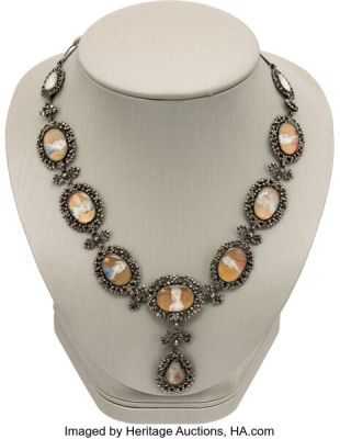 Bride of Frankenstein (Universal, 1935), Elsa Lanchester "Mary Shelley" Screen-Matched 18th Century Antique Gothic Necklace from the Estate of Elsa Lanchester. | Heritage