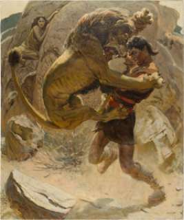 Samson and Delilah (Paramount, 1949), Harold von Schmidt Commissioned Painting. | Heritage