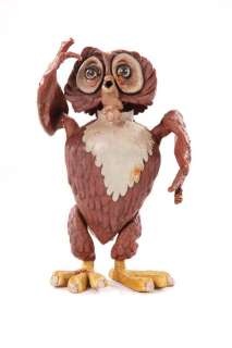 Lot 630 - Owl puppet, ball and flagpole from Alice in Wonderland