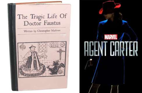 Agent Carter Marvel TV Series ’The Tragic Life of Doctor Faustus’ Production Used Books from the Office of Dr. Ivchenko - 2015 | SWAU