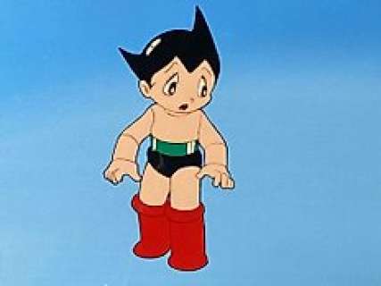 Astro Boy (1980-81) - Original animation cel and drawing of Astro Boy with Copy Background - VERY RARE & UNIQUE | Catawiki
