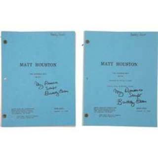 Lot 31139 - Buddy Ebsen‘s First Two Matt Houston Scripts
