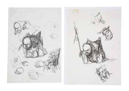 BRAZIL (1985) - Lot 56 - Pair of Hand-drawn Terry Gilliam Dream Creature Sketches