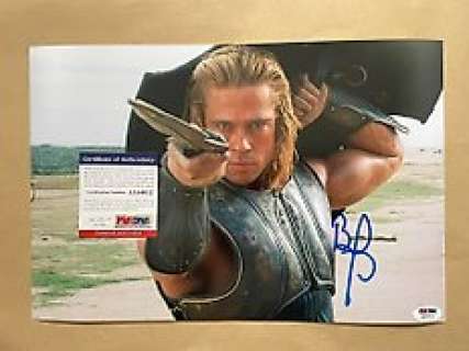 Troy | Troy - Signed by Brad Pitt - with PSA/DNA Certification - autograph, photo - No Reserve | Catawiki