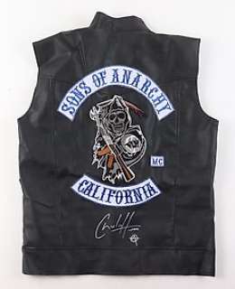 Sons of Anarchy | Sons of Anarchy - Charlie Hunnam Signed Vest Inscribed "Jax" - With JSA Authentication Certification | Catawiki