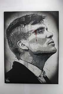 Peaky Blinders - Cillian Murphy - handpainted and signed painting - by PopArt artist Vincent Mink. - Portrait | Catawiki