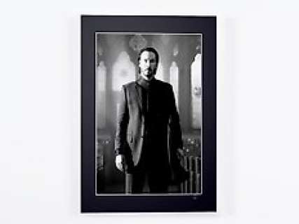 John Wick - Keanu Reeves | John Wick - Keanu Reeves - Fine Art Photography - Luxury Wooden Framed 70X50 cm - Limited Edition Nr 01 of 30 - Serial ID - Original Certificate (COA), Hologram Logo Editor and QR Code | Catawiki