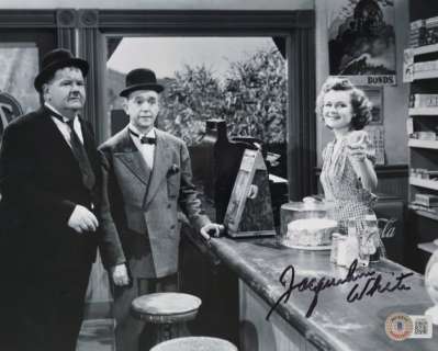 Air Raid Wardens - Signed by Jacqueline White, here with Stan Laurel & Oliver Hardy With Beckett COA | Catawiki